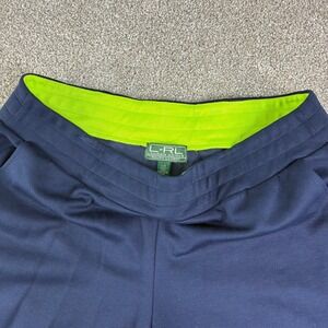 Lauren‎ Active Ralph Lauren Womens Blue Cotton Pants Size L Casual Pull On Style